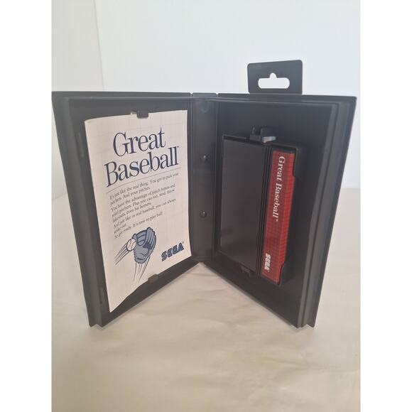 Great Baseball – Sega Master System – Two-Mega Cartridge – Complete CIB Tested - Picture 2 of 6